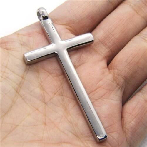New Simple Style Cross Pendant 316L Stainless Steel Fashion Fashion Cross Pendant