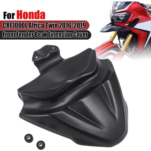 For Honda CRF1000L CRF 1000L Africa Twin Motorcycle Front Fender Beak Nose Cone Extension Cowl Cover Guard 2016 2017 2018 2019
