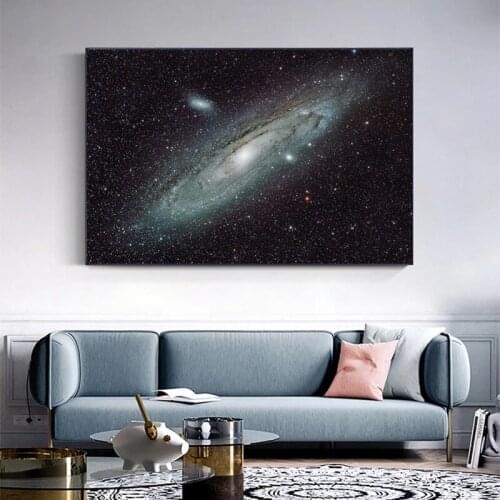 Galaxy Stars Planets Space Nebula Universe Posters and Prints Canvas Painting Wall Art Pictures for Living Room Home Decoration