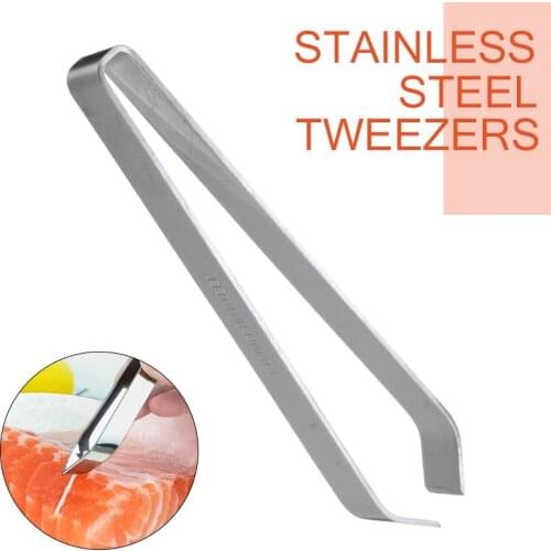 Fish Bone Remover Tweezer Fishbone Pliers Clip Tongs Multifunction Pincer Kitchen Tool Pick-Up Utensils Stainless Steel