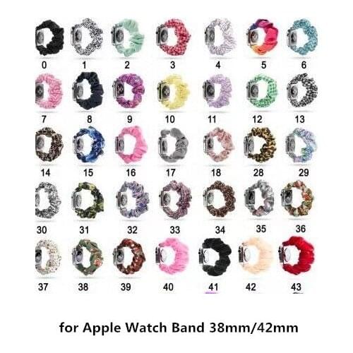 New Sale For Apple Watchband Cloth Bracelet with Pattern leopard Camo Rainbow Solid Strap For iwatch 4/3/2/1 38mm 40mm 42mm 44mm