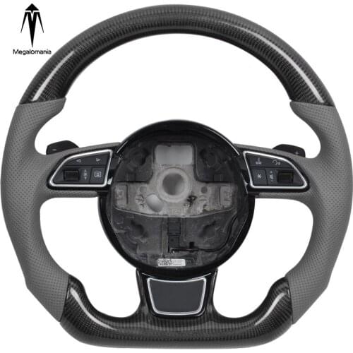 Custom Alcantar carbon fiber steering wheel For Audi 2013-2016 A3 A4 A5 Q2L racing wheel convertible