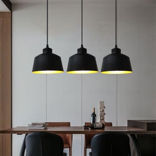 Modern 3 Pendant Lighting Nordic loft Pendant Lights Over Dining Table Kitchen Island Hanging Lamp Dining Room Light Fixture E27