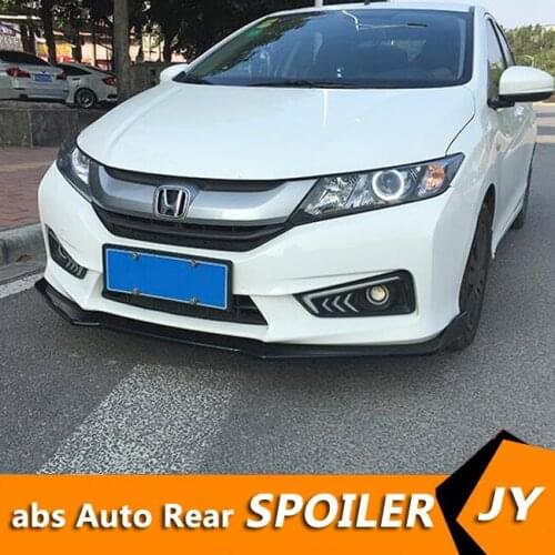For Honda City Body kit spoiler 2015-2018 For Honda City ABS Rear lip rear spoiler front Bumper Diffuser Bumpers Protector