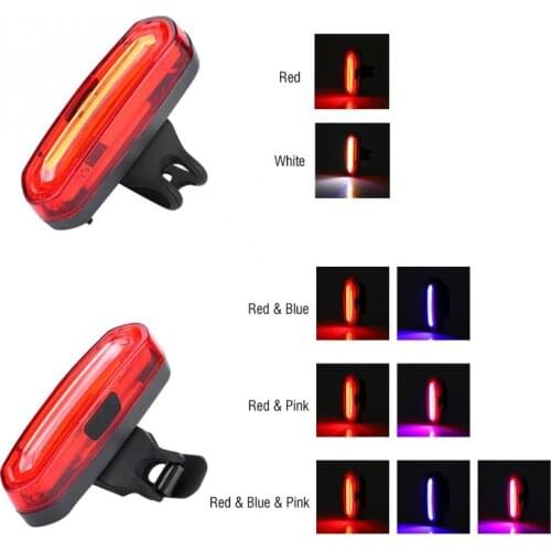 Bicycle Light COB Bike Saddle Lamp Tail Safety Warning Light Taillight Lamp Bicycle Rear Light USB Night Riding Accessory