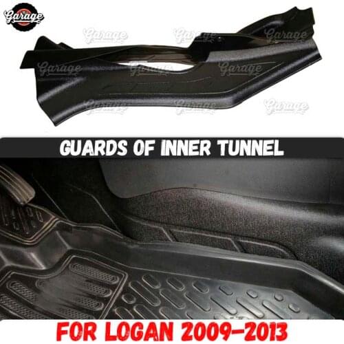 Guards of inner tunnel for Renault Logan 2009-2013 ABS plastic accessories protect of center interior molding car styling tuning