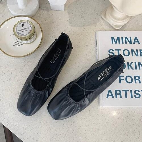 Women Flats Spring Fashion Comfort Leather Flat Shoes Woman Slip On Female Green Emerald Shoes zapatos mujer Chaussure W33-28