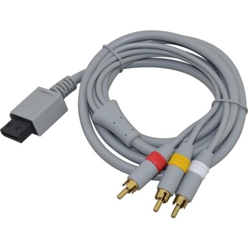 1.8m 6FT AV Composite 3 RCA Cable Audio Video Cable for Wii