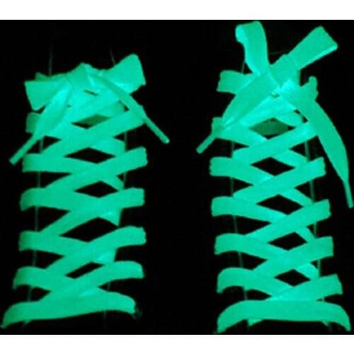 1 Pair Fashion Sport Shoes Lace Polyester Neon Color Luminous Fluorescent Shoelaces