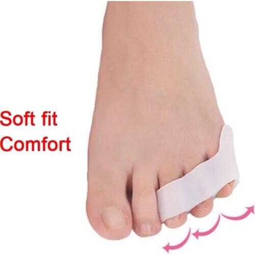 1Pair Thumb Valgus Protector Silicone Gel foot finger Separator Toe Straightener