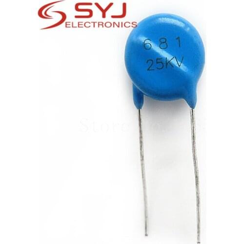 1pcs/lot High voltage capacitor 25KV681 681 680PF 25KV In Stock