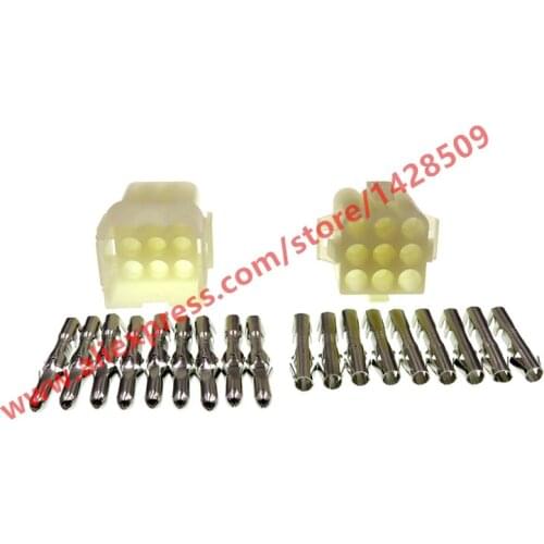 5 Sets 9 Pin Automotive Connectors Car Connector Female Male Wire Plugs