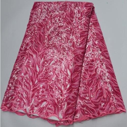 5yards/pc) high quality newest African hand cut organza sequins lace fabric with gorgeous embroidery for party dress OP155