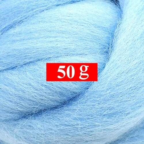 50g Merino Wool Roving for Needle Felting Kit, 100% Pure Felting Wool, Soft, Delicate, Can Touch the Skin (Color 35)