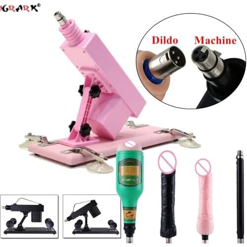 Automatic Sex Machine for Women Men Female Vibrator With Big Dildo Attachments Adjustable Angle Retractable Masturbation Machine