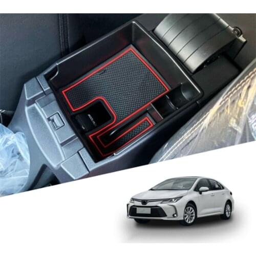 Car Console Armrest Storage Box Glove Box Organizer Center Container Tray For Toyota Corolla 12th 2019 2020 Accessories