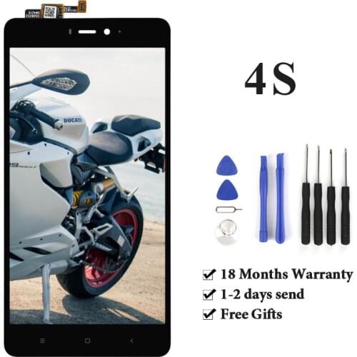 No dead pixel For Mi 4S lcd display with touch screen 5'' test before shipping for mobile phone lcd assembly replacement