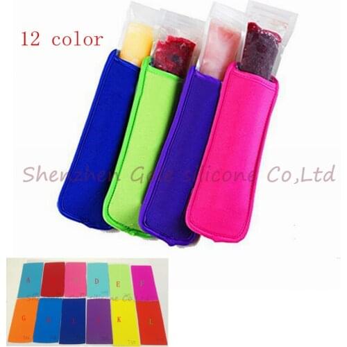 DHL shipping Package Edge large 100 pcs Neoprene Ice Popsicle Sleeve Pop Holders, Ice Lolly, Ice Block