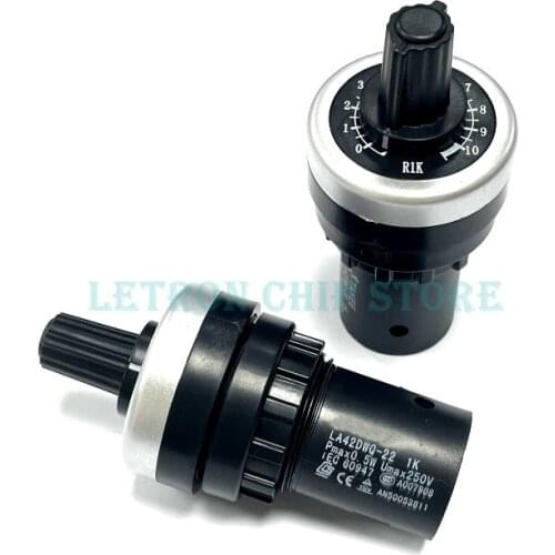 LA42DWQ-22 1K-500K 2K 5K 10K 20K 50K 100K 200K Diameter Pots Rotary Potentiometer Converter Governor Inverter Resistance Switch