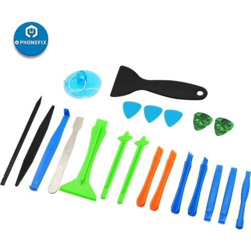 Phone Opening Tools Precision Clamps Plastic Spudgers Steel Scraper 21 in 1 Repair Tool Set For IPhone X 8 Removing LCD Screens