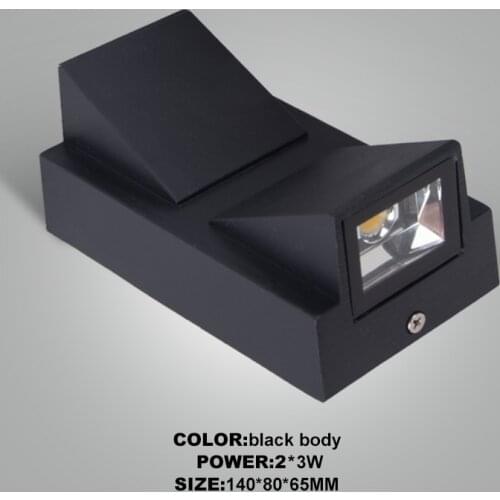 Kenlux led wall lights 3W 6W outdoor led light waterproof Building Exterior Gate Balcony Garden Yard light Aluminum Porch Lamp