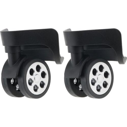 1 Pair Trunk Wheels,Luggage Wheel Spare Part Swivel Universal Casters Replacement Baggage Suitcase Wheels PVC for Luggage A85
