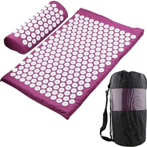 Yoga Mat Massager Cushion Massage Acupressure Relieve Stress Back Body Pain Spike Mat Acupuncture