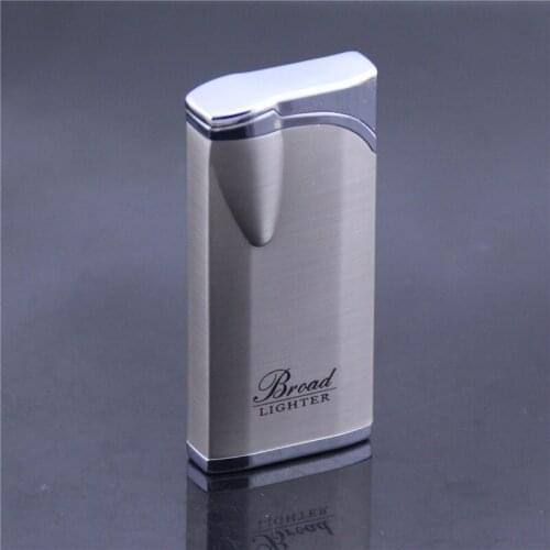 Metal Straight Into The Lighter for Straight Pipe Adjustable Fmale Inflatable Metal Plating Butane Encendedores Gadgets for Men