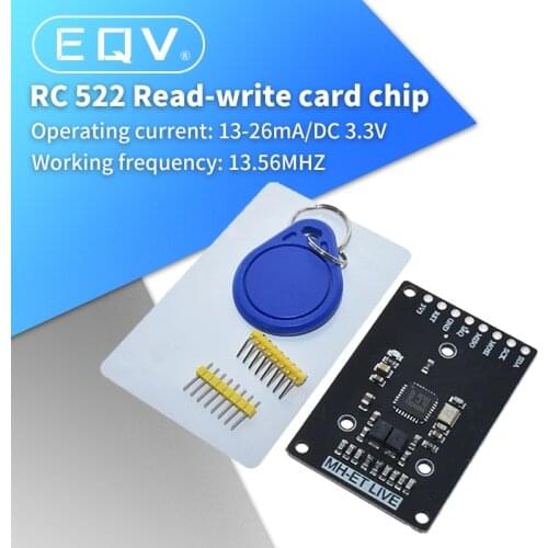 MINI RFID module RC522 Kits S50 13.56 Mhz 6cm With Tags SPI Write & Read for arduino uno 2560