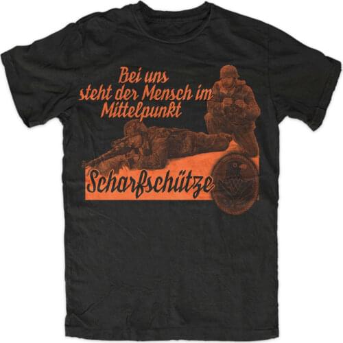 Sniper 2 Premium T-shirt Sniper Germany Army 100% Cotton Men Clothing Short Casual O-Neck Shirts