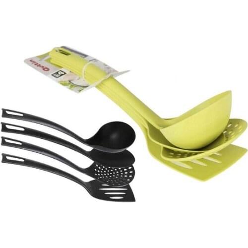 Kitchen Utensils Set Quttin Nylon (4 Pieces)