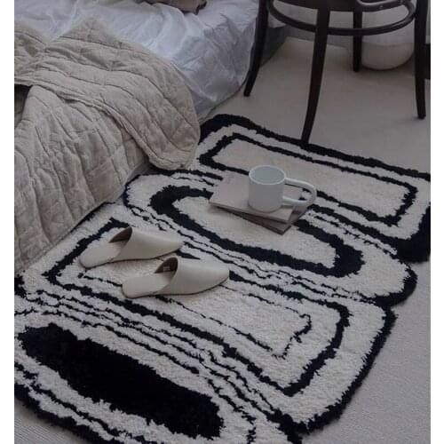 Original Design Special-shaped Floor Mat Art Modern Bedroom Into The Living Room Tea Table Mat Thickening