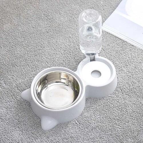 Cat Dog Drinking Bowl Dogs Feeder Dish Cat Feeding Watering Supplies Automatic Pet Feeder Water Dispenser