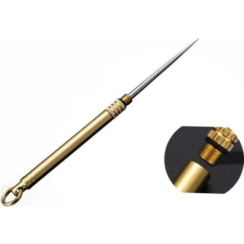 Portable Multifunctional Toothpick Titanium Edc Bottle Keychain Fruit Fork Camping Tool Toothpick Tube Key Ring Key Chain