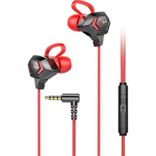 Hifi Stereo Wired Gaming Earphones With Dual Microphone Noise Cancelling Earbuds For Playing Games Conferencing Communication