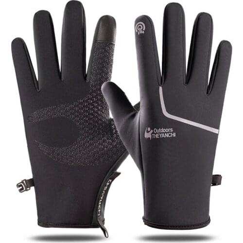 Warm Winter Cycling Gloves Male Waterproof Touch Screen Outdoor Windproof Sports Velvet Female Ski Riding Gloves