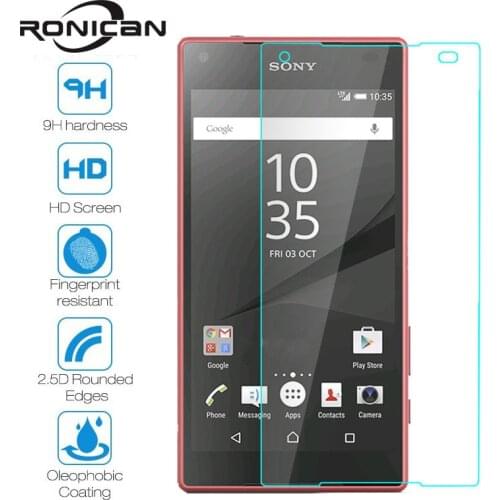 For Z5 Compact Screen Protector 9H Premium Tempered Glass For Sony Xperia Z5 Compact mini Z5mini Z5C E5823 E5803 Protective Film