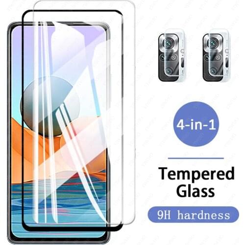 Safty Glass on For Xiaomi Redmi Note 10 Pro Max 10s 10 5g Screen Protectors Camera Lens Tempered Protective Glass note10 10Pro