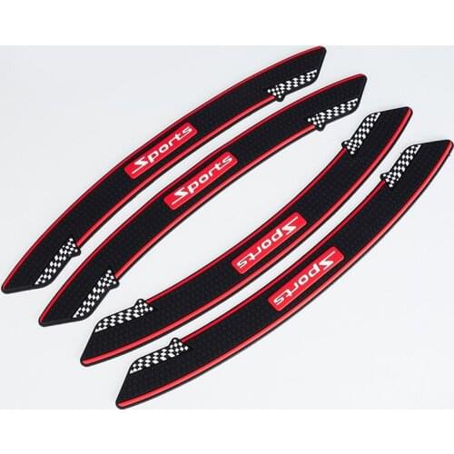 Car Styling Car Wheel Eyebrow Protector Rubber Stickers Strip Wheel Arch Anti-collision Mouldings Mudguard Bumper Decorative Bar