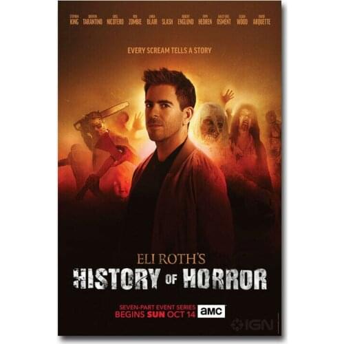 D0514 History of Horror TV Series Silk Fabric Poster Art Decor Indoor Painting Gift