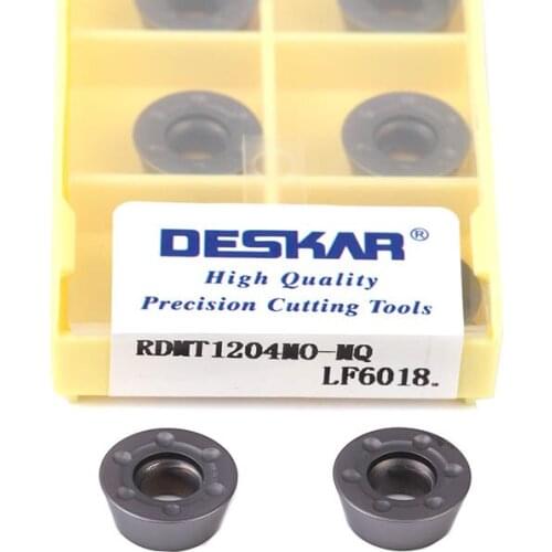 RDMT1204MO-MQ LF6018 Milling Cutter Round Shape Carbide Inserts CNC Lathe Tools Finishing Blades Stainless Steel Turning Tools