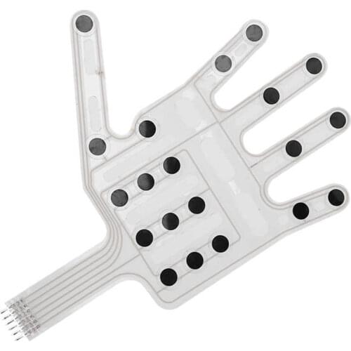 Flexible Resistive Sensor Thin Film Pressure Sensor Plastic Glove Type Left Hand Pressure Sensor Gloves ZNS-01