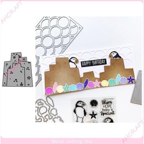 City Background Metal Cutting Dies for DIY Scrapbooking Photo Album Decorative Embossing Paper Card Crafts Die 2021