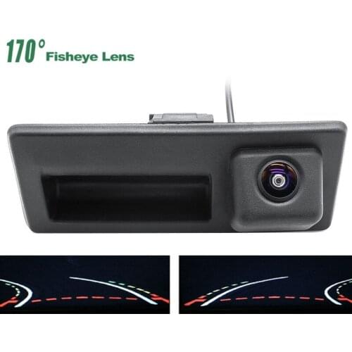 Trajectory Tracks 1080P Trunk handle Car Rear View Camera For Audi A4 S4 A6 Volkswagen Golf 5 6 Passat B6 B7 sharan polo EOS