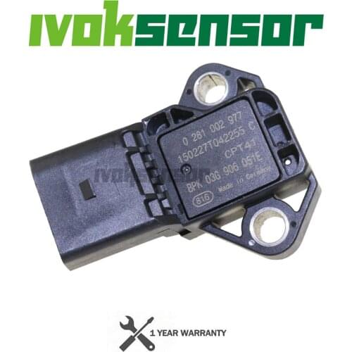 MAP Sensor Manifold Absolute Intake Air Temp Turbo Boost Pressure For Audi A8 Q7 TT 2.0L 2.5L 3.0L 0281002977 03G906051E