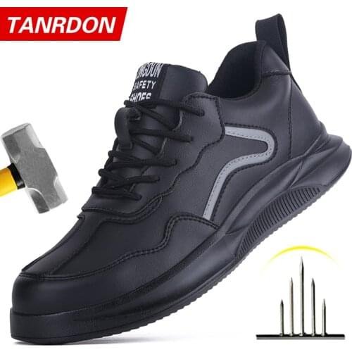 Indestructible Man Safety Shoes Light Non-Slip Work Sneakers Breathable Shoes Men Steel Toe Puncture Proof Air Mesh Safety Boot