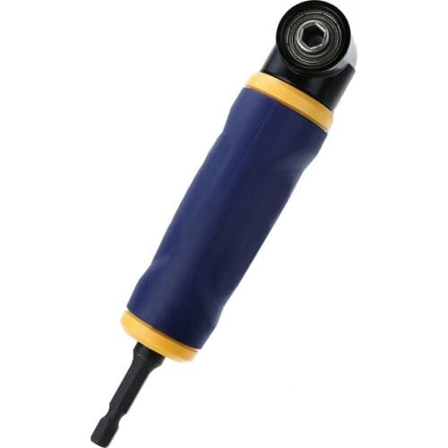 90° Magnetic Angle Bit Driver Adapter Extension Screwdriver Drill Pipe Hexagonal Drill Bit Sleeve Holder Power Tool