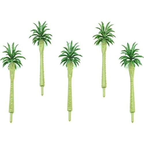 8cm scale Coconut Palm Trees Railroad Layout Garden Landscape Scenery Miniatures Architectural Model Toys