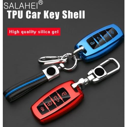 Soft TPU Car Key Case Cover for Great Wall Haval Coupe H7 H8 H9 GMW H6 Samrt Cover Colorful Remote Fob Shell Case Keychain