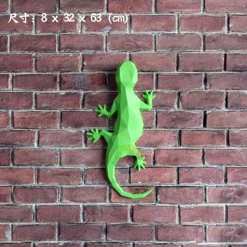 Large 3D Puzzles Kit Papercraf 3D Paper Models for Kids Lizard Papercraft Toy Home Decor Wall Decoration Puzzle DIY Animal Toys